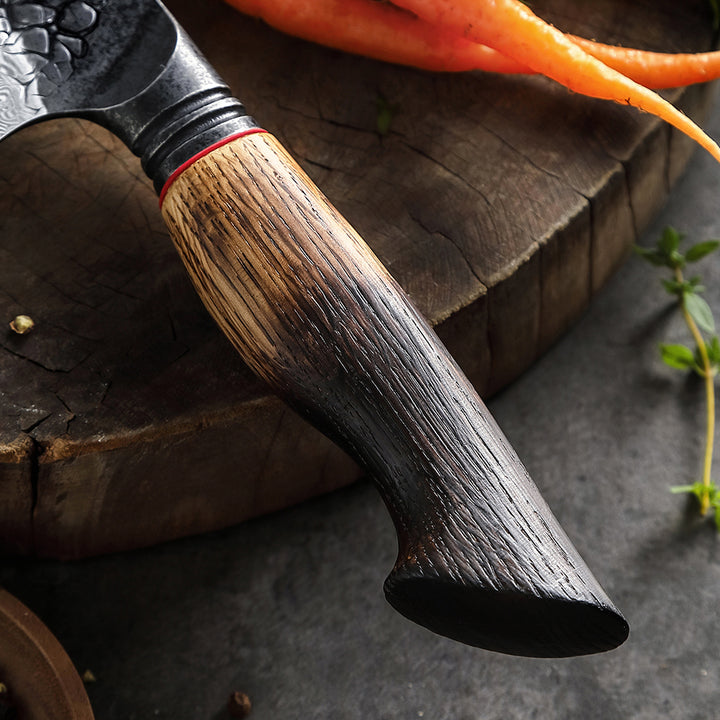 Professzionális Santoku kés, 19 cm, damaszkuszi acél C62