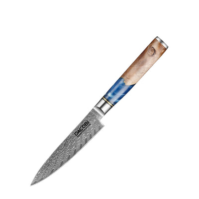 Konhyai kés, damaszkuszi acél C5, 11.8 cm - DACOBI.hu