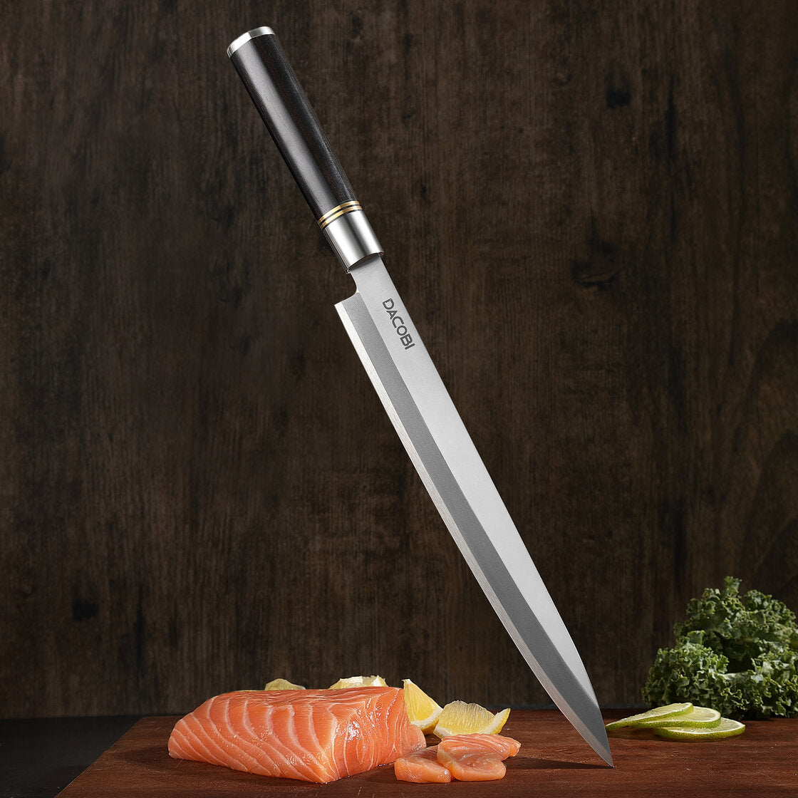 Yanagiba sushi kés, 27 cm, ébenfa, C53 - DACOBI.hu