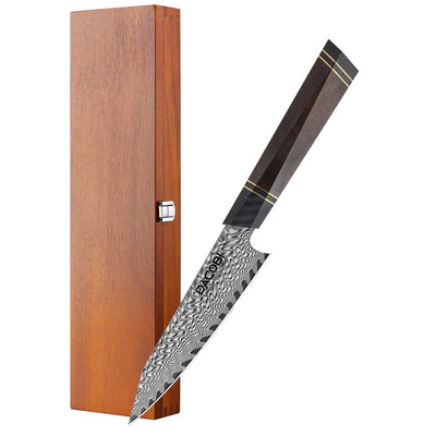 Konhyai kés, 13cm, damaszkuszi acél C54 - DACOBI.hu