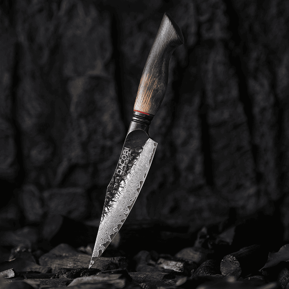 Konhyai kés, 14 cm, damaszkuszi acél C63