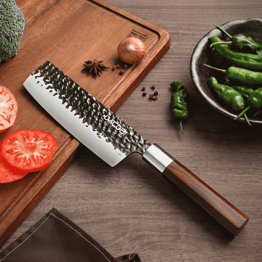 Professzionális Nakiri kés, 18 cm, rozsdamentes acél C66