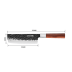 Professzionális Nakiri kés, 18 cm, rozsdamentes acél C66