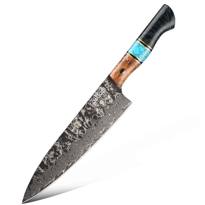 Szakmai szakácskés, 21.6 cm, damaszkuszi acél C67