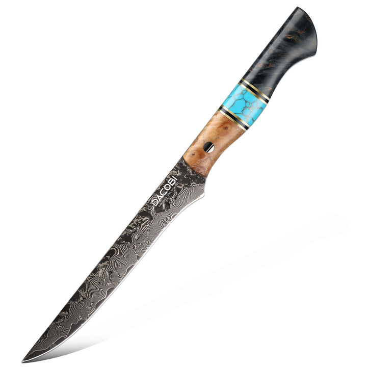 Filé kést, 15.6 cm, damaszkuszi acél C69