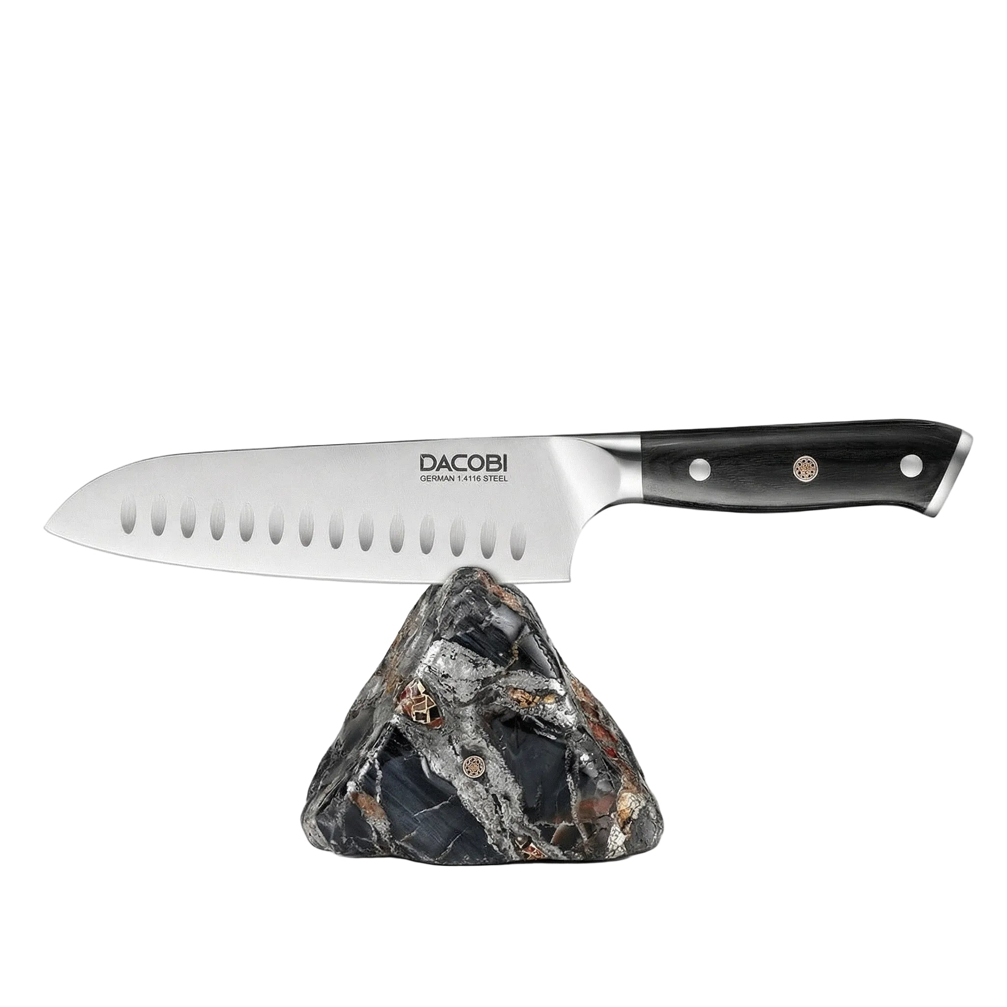Professzionális Santoku kés, 18 cm, német acél C7