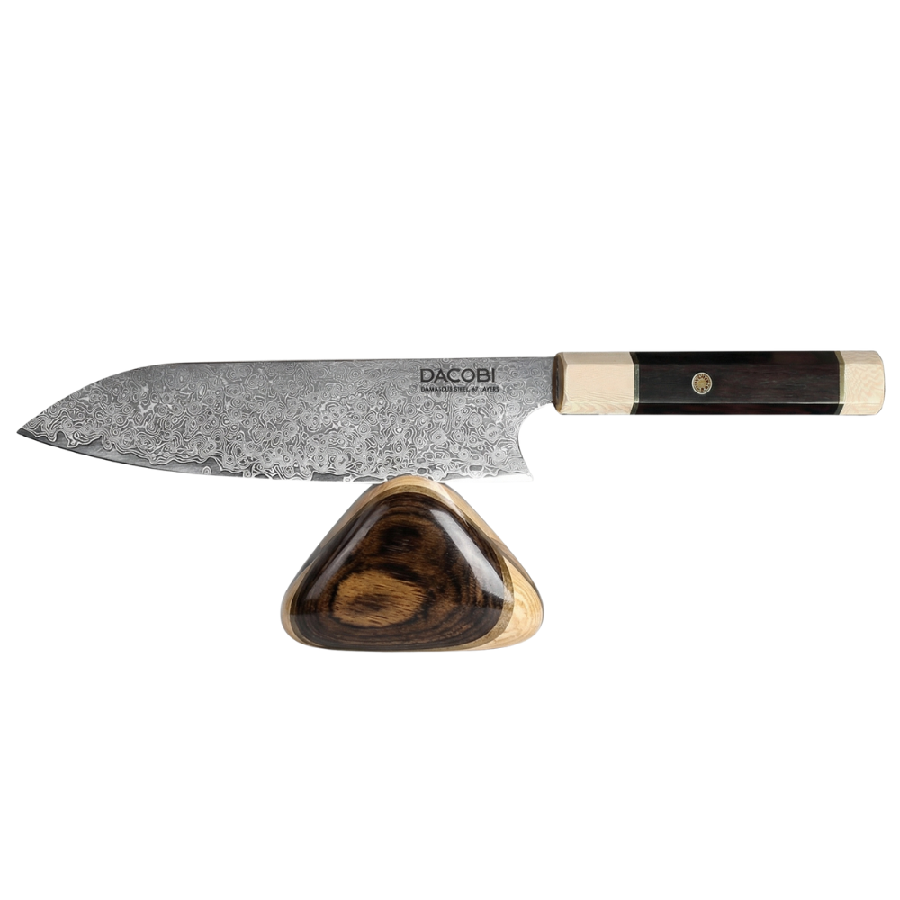 Professzionális santoku kés, damaszkuszi acél C12, 20.5 cm
