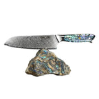 Professzionális Santoku kés, 18cm, damaszkuszi acél C23