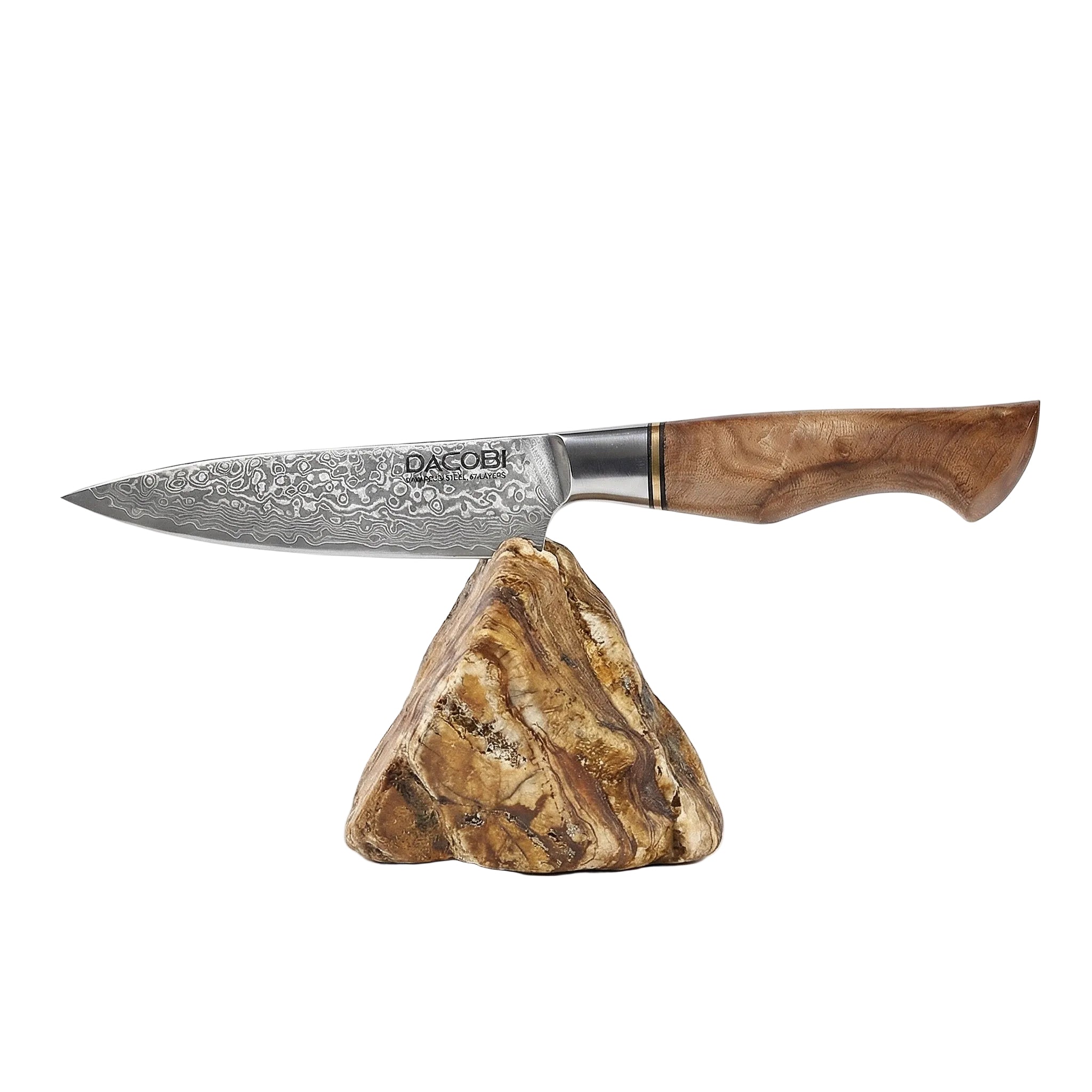 Konhyai kés, 13cm, damaszkuszi acél C32