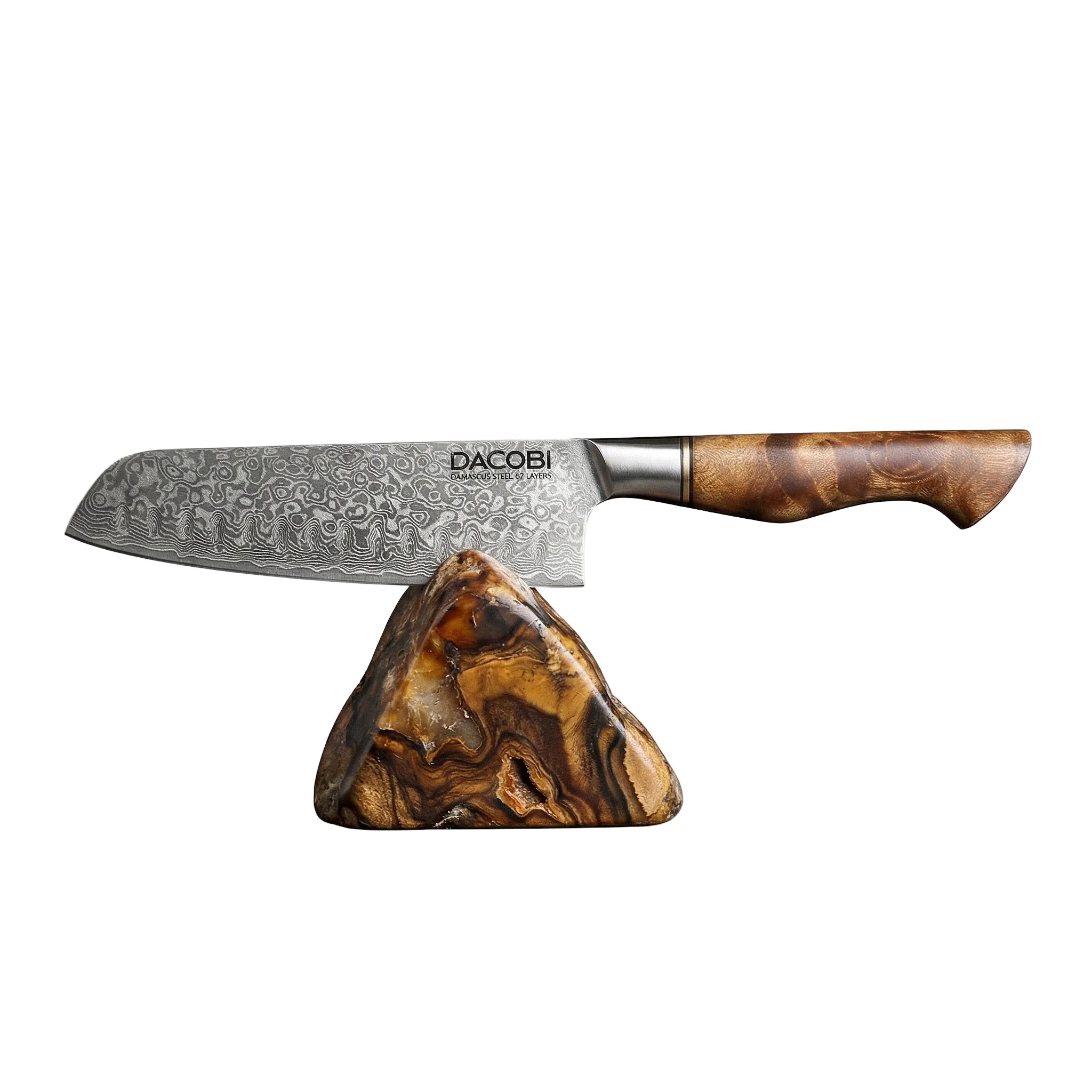 Professzionális Santoku kés, 18cm, damaszkuszi acél C33