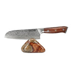 Professzionális Santoku kés, 18cm, damaszkuszi acél C39