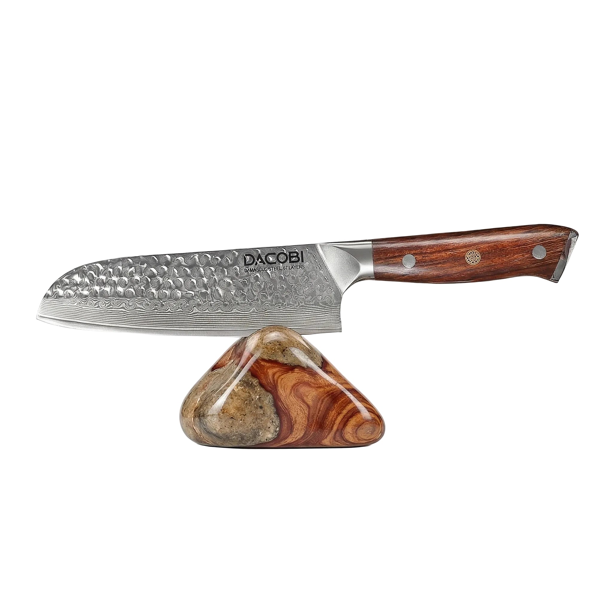 Professzionális Santoku kés, 18cm, damaszkuszi acél C39