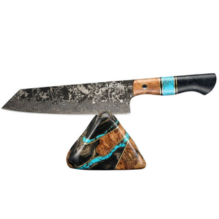 Professzionális Kiritsuke kés, 20.6 cm, damaszkuszi acél C68