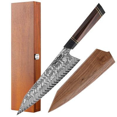 Professzionális Kiritsuke kés, 21.5 cm, damaszkuszi acél C54 - DACOBI.hu