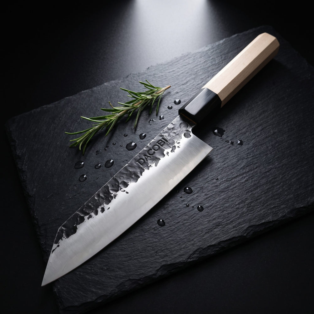 Japán wa stílusú juharfa markolat — Kiritsuke kés