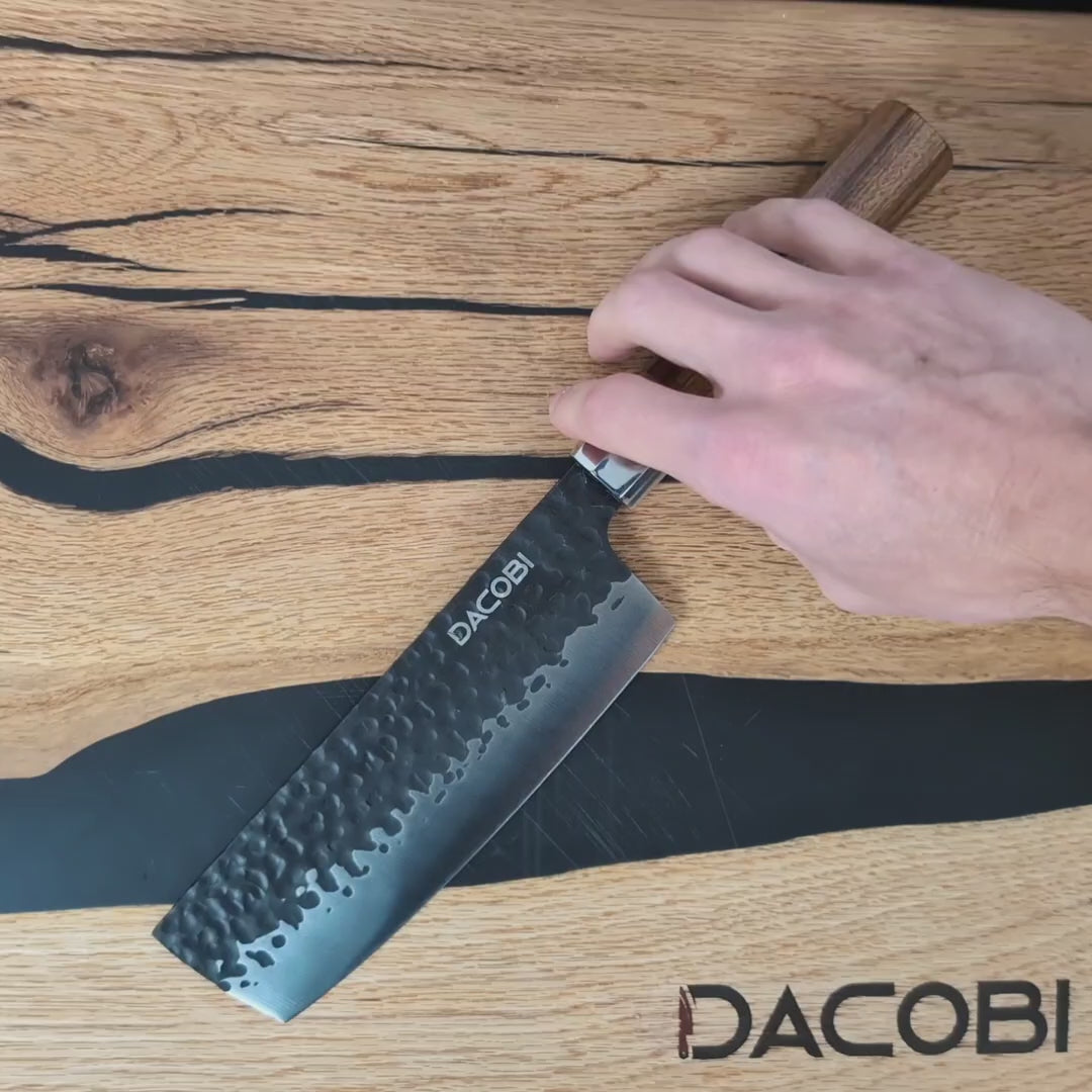 Professzionális Nakiri kés, 18 cm, rozsdamentes acél C66