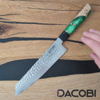 Professzionális Kiritsuke kés, 21cm, damaszkuszi acél C48