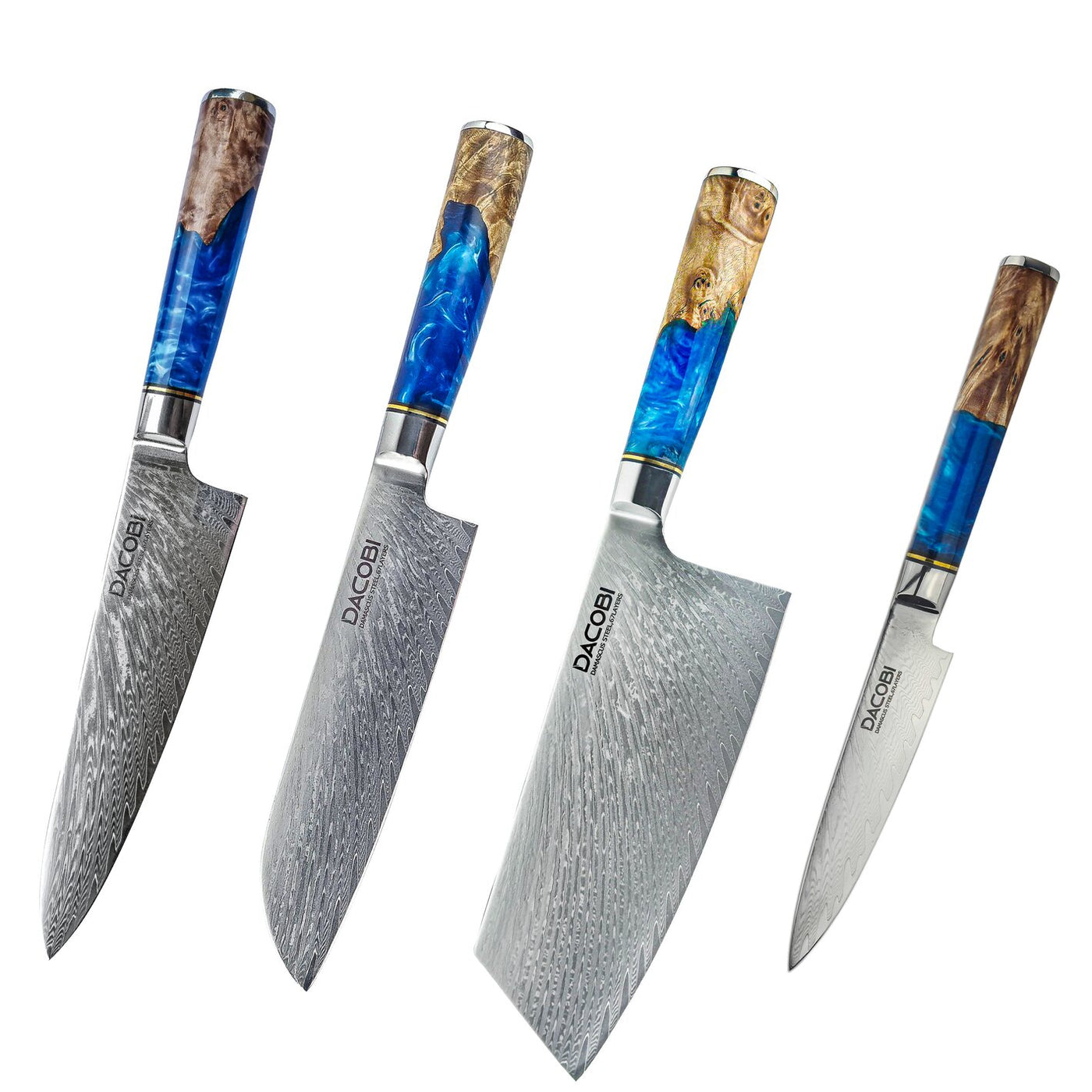 Professzionális kések, damaszkuszi acél, D1