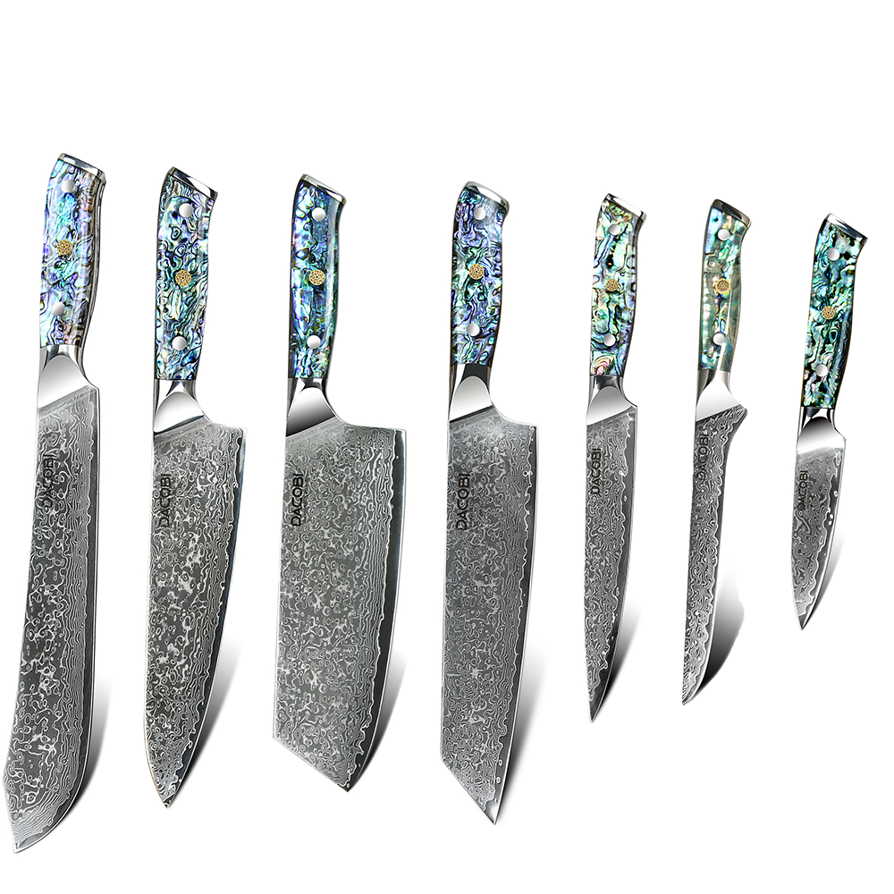 Professzionális kések, damaszkuszi acél, D10