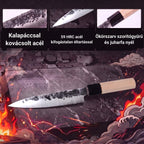 Infografika az univerzális kés jellemzőiről
