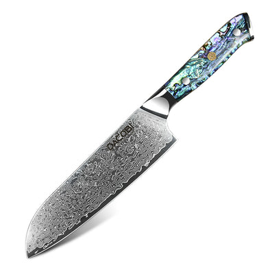 Professzionális Santoku kés, 18cm, damaszkuszi acél C23 - DACOBI.hu