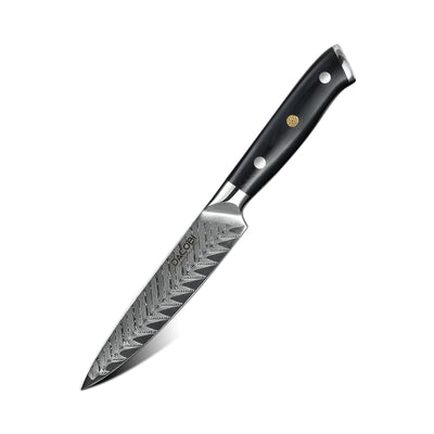 Konhyai kés, 13cm, damaszkuszi acél C27 - DACOBI.hu