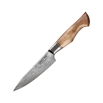 Konhyai kés, 13cm, damaszkuszi acél C32 - DACOBI.hu
