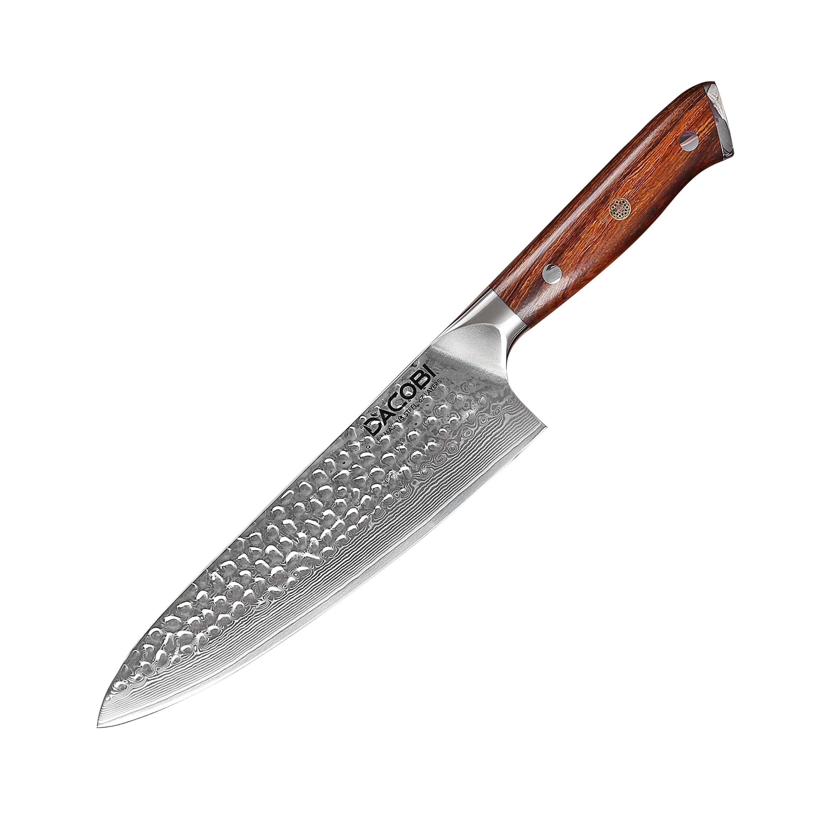 Szakmai szakácskés, 21cm, damaszkuszi acél C40 - DACOBI.hu