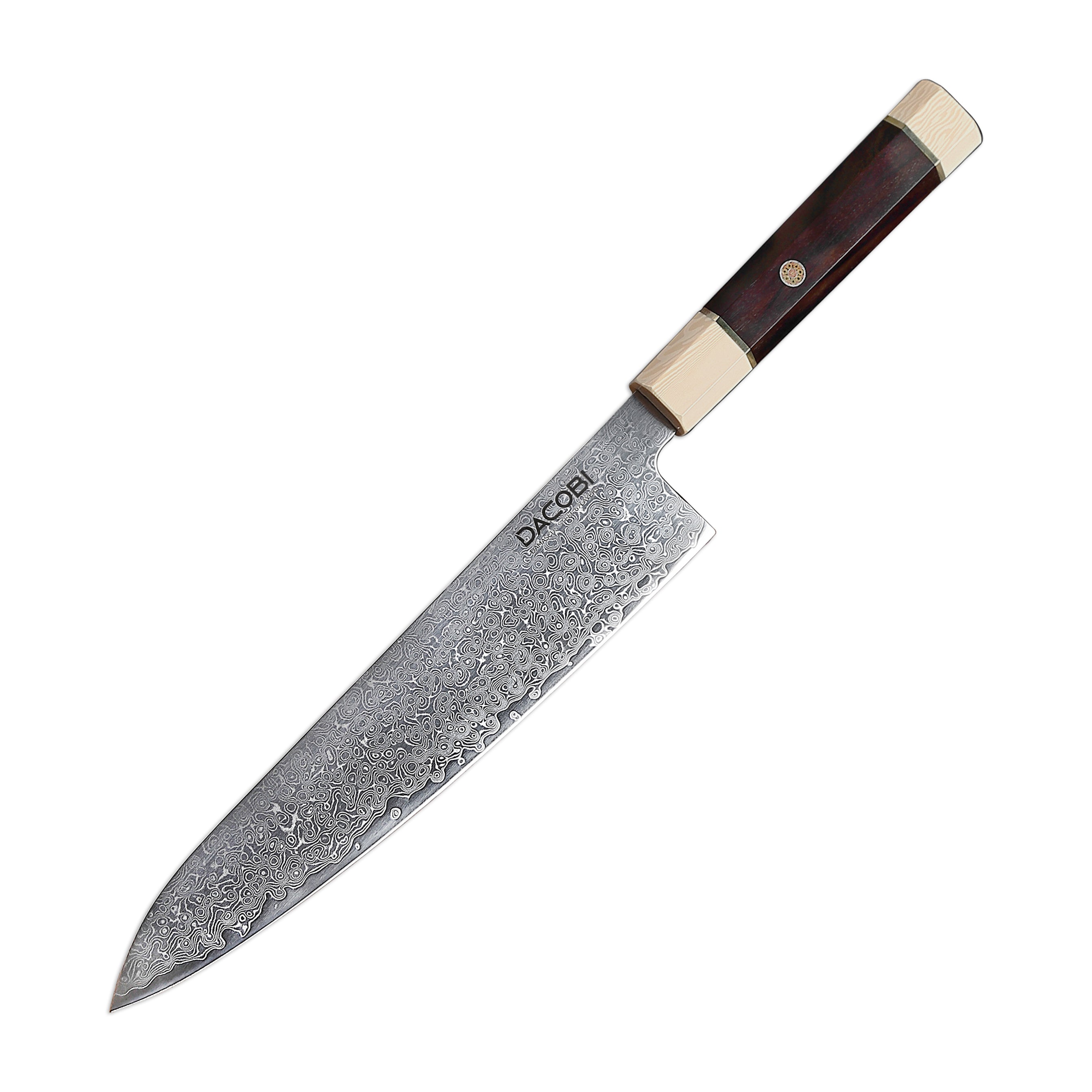 Szakmai szakácskés, damaszkuszi acél C11, 22.9 cm - DACOBI.hu
