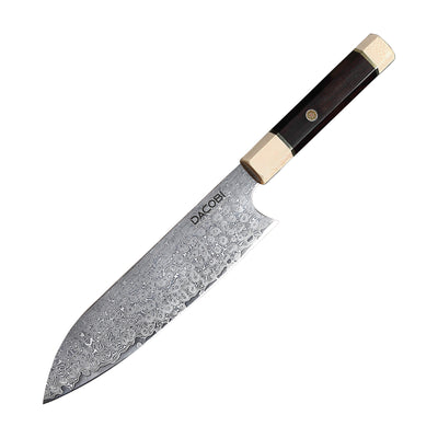 Professzionális santoku kés, damaszkuszi acél C12, 20.5 cm - DACOBI.hu